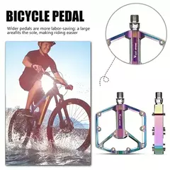 Pedales Bicicleta Anchos Tornasol Aluminio Ultraliviano Antiderrapantes - MyBikeMx