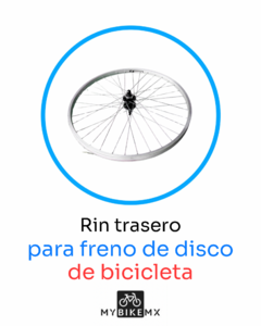 Rin Trasero De Alumnio Para Bicicleta con freno de Disco