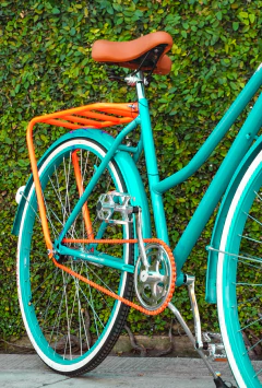 Bicicleta Azul Caribe Clásica Urbana con Accesorios MyBikeMx - MyBikeMx