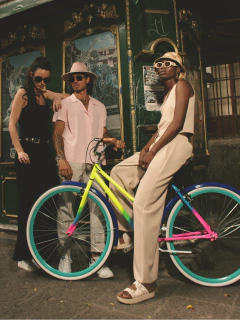 Arcoiris Radiante Bicicleta Clásica Urbana en internet