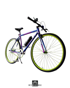 Bicicleta Urbana Rodada 700 Luminus Colorida con Accesorios y Personalizada con tu Nombre de Mybikemx - MyBikeMx