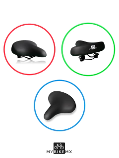 Asiento Para Bicicleta Ancho Acolchado Cómodo Anti-impacto Mybikemx - tienda en línea