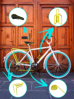 Rafaga Destellante Bicicleta Clásica Urbana