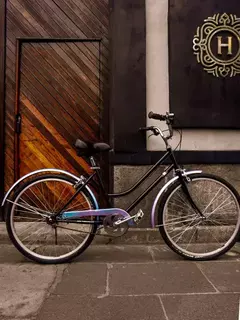Bicicleta Urbana Clasica Negra Elegancia Multitono - tienda en línea