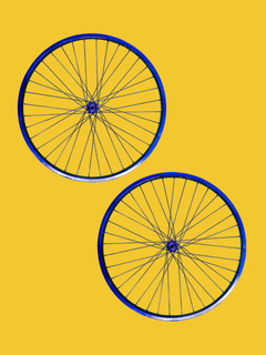 Rines Para Bicicleta en Colores Metalicos con Rayos y Mazas del Mismo Tono Mybikemx - MyBikeMx
