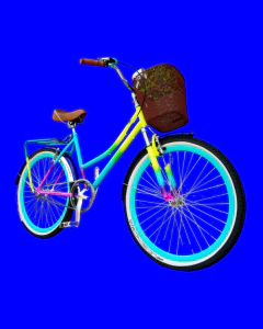 Nebulosa Colorida Bicicleta Vintage Urbana con Suspensión en internet