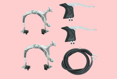 Juego de Frenos de Aluminio para Bicicleta de Media Carrera 27x1 1/4 #730 - comprar en línea