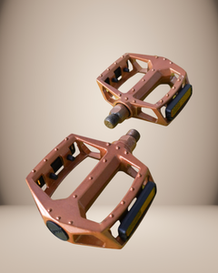 Pedales Bronce Bicicleta Reflejante Y Antiderrapante 9/16 MyBikeMx - comprar en línea