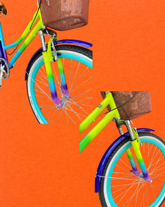 Nebulosa Colorida Bicicleta Vintage Urbana con Suspensión - MyBikeMx