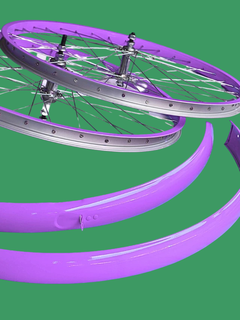 Kit Salpicaderas y Rines Piñon Libre Colores Para Bicicleta Todas las Medidas en internet