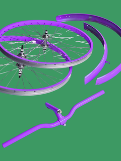Imagen de Kit Salpicaderas Rines Manubrios Para Bicicleta Todas las Medidas