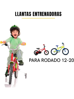 Llantitas Entrenadoras Color Negro para Bicicletas Infantiles