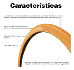 Llanta para Bicicleta Clásica Rodada 28 Color Camel en internet