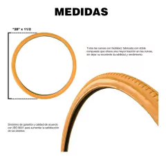 Llanta para Bicicleta Clásica Rodada 28 Color Camel - comprar en línea