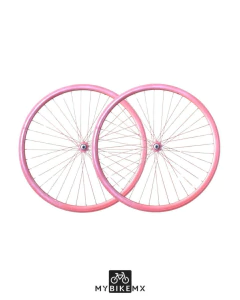 Rines Mybikemx Aerodinámicos Rosa Perlado 36 Agujeros Piñon Libre - comprar en línea