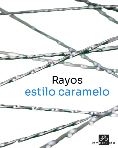 Rines de Aluminio con Rayos Caramelo Diferentes Rodadas de MyBikeMx - tienda en línea