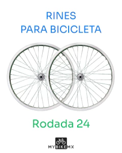 Rines de Aluminio con Rayos Caramelo Diferentes Rodadas de MyBikeMx