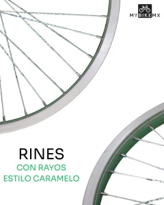 Rines de Aluminio con Rayos Caramelo Diferentes Rodadas de MyBikeMx en internet