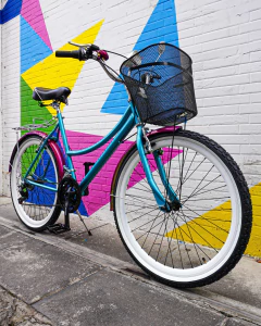 Bicicleta Fiusha Verde Esmeralda Velocidades y Accesorios Shimano de MyBikeMx en internet