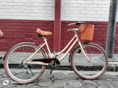 Imagen de Bicicleta My Bike Mx Blanca Con Café 26 Mujer MyBikeMx