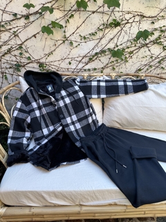 PANTALON DE ALGODON FRIZADO (NEGRO) en internet