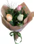 Mini Buquê 3 Rosas Cores Sortidas