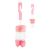 Kit Higienizador de Mamadeiras Pimpolho C/Esponja Feminino Rosa