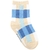 Meia Pimpolho Colorida Cano Alto 31-34 Masculino Azul/Xadrez