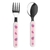 Kit Talher Infantil Pimpolho Inox Vermelho