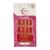 Unhas Postiças Fhaces Colors Vermelho Vivo C/24un