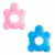 Kit Mordedor Pimpolho Animais Marinhos Amarelo/Pink/Rosa