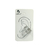 Brinco de Metal Comum C/Pedra Prata C/1un DF501-BR1920-6