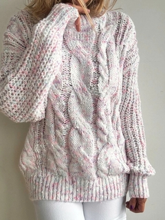 Sweater Barilo jaspeado trensas T.U hta XL Art17 Fr - Las Pilipu