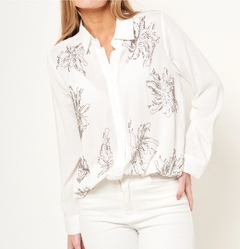 Camisa Mcbeth canutillos flores B&W Art K4019 Fr - comprar online