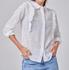 Camisa Dover flores bordadas hta XL art4092 Fr - Las Pilipu