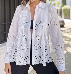 Camisa London plizada y calada hta XXL Art4103 Fr - Las Pilipu
