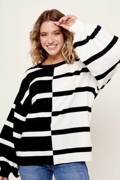 Imagen de Sweater Visión rayado hasta XL Art 630 Fr