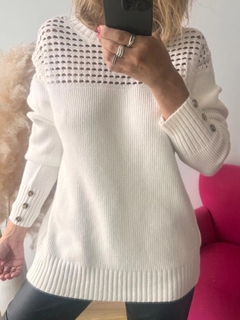 Imagen de Sweater Ajax detalle calado y botones hta L art 631 Fr