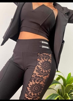 Calza-Pantalón Tabaris con encaje Rch - comprar online