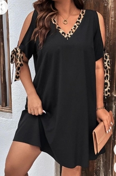 Vestido Beth hombros descubiertos detalle print Dch - comprar online