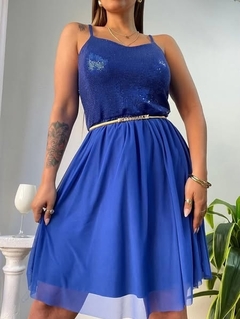 Vestido Francia corto con lentejuelas Rch - tienda online