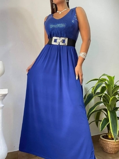 Vestido Francia largo lentejuelas Rch