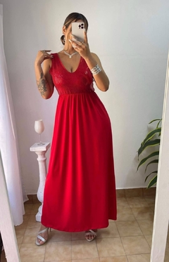 Vestido Francia largo lentejuelas Rch en internet