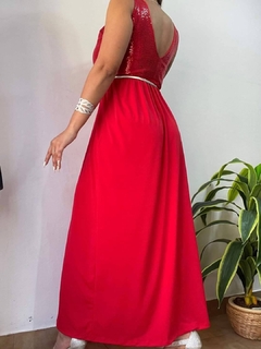 Vestido Francia largo lentejuelas Rch - Las Pilipu