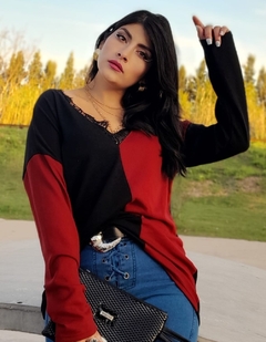 Sweter Galia bicolor amplio Dch