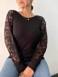 Reme Milano mang/larga detalle encaje manga y espalda Dch en internet