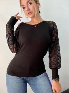 Reme Milano mang/larga detalle encaje manga y espalda Dch - comprar online