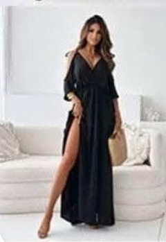 Vestido Monáco largo hombro descubierto Rch - Las Pilipu
