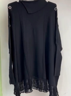 Imagen de Poncho Cecilia cuello polera y detalle hombro T.U amplio Cla