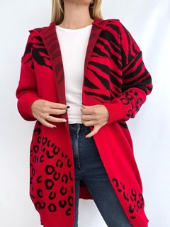 Saco Shangai Print Lana fantasia T.U amplio Rch